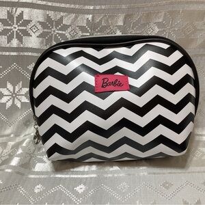 Barbie Black and White Chevron Women's Cosmetic Bag